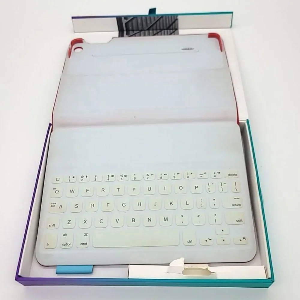 Logitech TYPE+ Protective Wireless Keyboard Folio Bluetooth Red Apple iPad Air